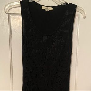 Ya Los Angeles Black Lace Front Dress